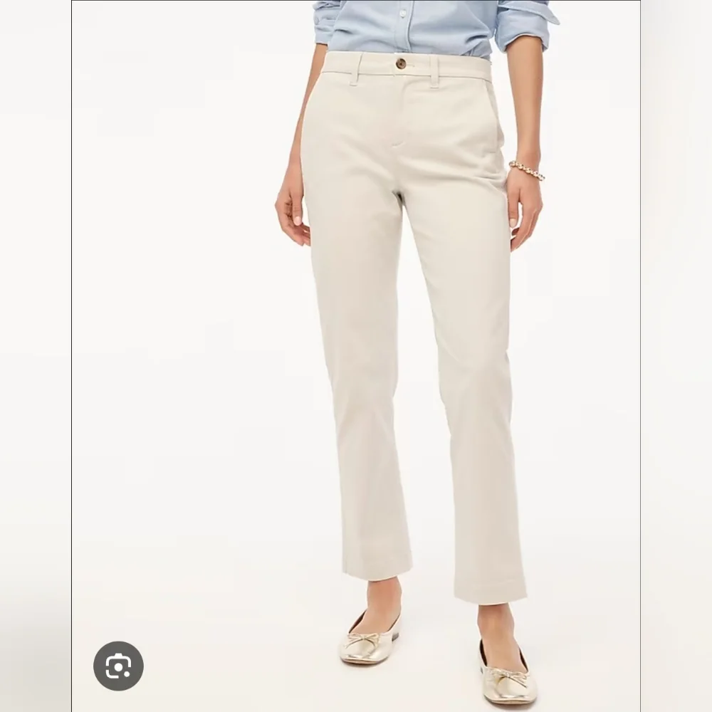 J CREW WOMEN'S BEIGE KHAKI CITY FIT CURVY TROUSERS STRETCH SIZE 10